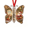 thumbnail image 1 of Christmas Cash Gift Butterfly Ornament, Acrylic Holiday Money Holder, Christmas Tree Cash Holder Car Ornament with Built‑in Clear Compartment,Christmas Home Decor for Christmas tree, window,car, 1 of 8