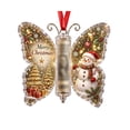 thumbnail image 1 of Christmas Cash Gift Butterfly Ornament, Acrylic Holiday Money Holder, Christmas Tree Cash Holder Car Ornament with Built‑in Clear Compartment,Christmas Home Decor for Christmas tree, window,car, 1 of 8