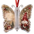 thumbnail image 1 of Christmas Cash Gift Butterfly Ornament, Acrylic Money Holder for Rolled Bills, Christmas Gnome Holiday Tree Hanging Decoration for Family Gift Giving, 5.12 x 4.33 Inch, 1 of 7