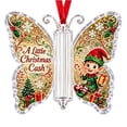 thumbnail image 1 of Christmas Cash Gift Butterfly Ornament Money Holder for Tree Decorations,Butterfly-Shaped Displays Rolled Cash,Festive Hanging Keepsake for Trees, Giving and Seasonal Holiday Decor,Z-C, 1 of 9