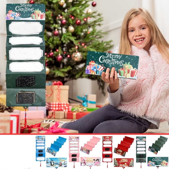 Christmas Cash Gift Envelope,10 Slots Christmas Money Holders for Cash,Funny DIY Money Gift Cards with Envelopes,Surprise Xmas Clips for Holiday Savings,Gift for Family & Friends