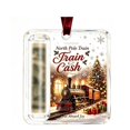 thumbnail image 1 of Christmas Cash Gift Holder Ornament, Clear Acrylic Roll Up Money Holder with Velvet Ribbon for Christmas Tree Holiday Gift Giving, 1 of 5