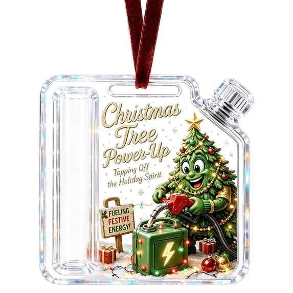 Christmas Cash Gift Holder Ornament, Crystal Clear Christmas Money Holders for Cash, Funny Holiday Xmas Tree Hanging Ornaments Decor