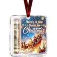 thumbnail image 1 of Christmas Cash Gift Holder Ornament, Crystal-Clear Money Holders for Cash, 1 of 7