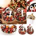 thumbnail image 1 of Christmas Cash Gift Holder Ornament with Cute Penguin Design, Single Piece, 2D Acrylic, for Holiday Tree Hanging Decoration, 1 of 6