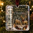 thumbnail image 1 of Christmas Cash & Treat Holder Ornament, Christmas Money Holder Ornament for Bills, Clear Acrylic Holiday Money Gift Hanging Decorations for Family Friends Christmas Tree Hanging Ornament (50), 1 of 8