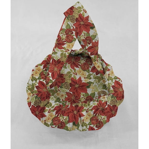 Christmas Casserole Baking Pan or Pie Plate Cozy and Carrier by Penny's Needful Things (Pie Plate/Small Casserole Carrier) (Christmas Poinsettia)