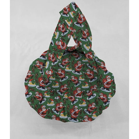 Christmas Casserole Baking Pan or Pie Plate Cozy and Carrier by Penny's Needful Things (Pie Plate/Small Casserole Carrier) (Santa)