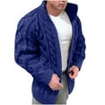 thumbnail image 1 of Christmas Casual Aoochasliy Mens Coats Outerwear Trendy Warm FallPure Color Wool Knitted Sweater Cardigan, 1 of 3