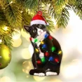 thumbnail image 1 of Christmas Cat Animal Pendant Christmas Tree Decoration Holiday Party Ornament, 1 of 6