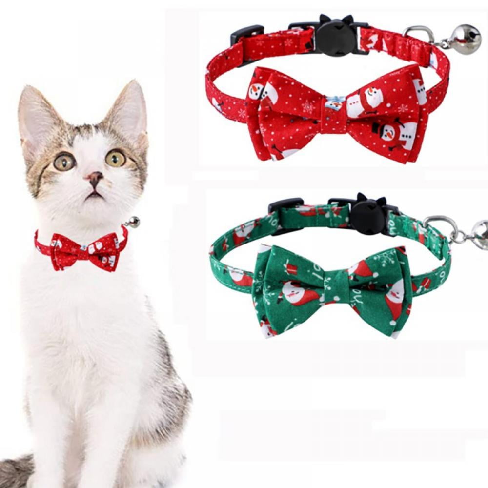 Pet Supplies : Matsuri Bow Tie Cat Collar (Black) 
