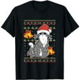 thumbnail image 1 of Christmas Cat Lover Cute Kitten Xmas Ugly Sweater T-Shirt, 1 of 3