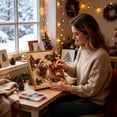 thumbnail image 1 of Christmas Cat Pearl Painting Kit Xmas Kitten Pearl Bead Art DIY Kit Beginner Friendly Diamond Gem Painting Set Holiday Handmade Wall Decor Craft Kit For Adults Family Activity, 1 of 3
