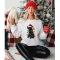 thumbnail image 1 of Christmas Cat Sweatshirt, Black Cat Christmas T-Shirt, Kitten Christmas Crewneck, Cat Lover Gift, Cat Mom Tshirt, Xmas Tee, 1 of 3