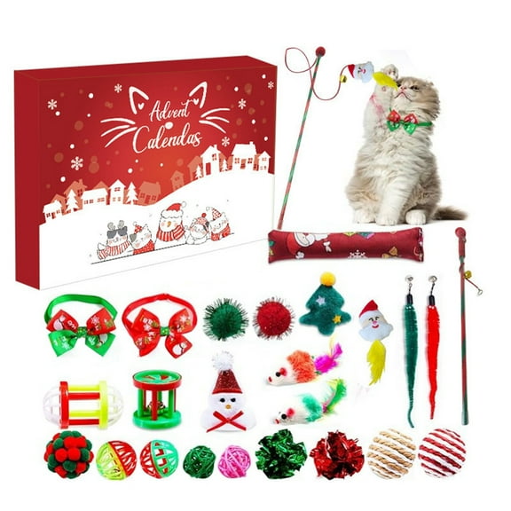 Christmas Cat Toy Countdown Set - Enhance and Your Feline Friend