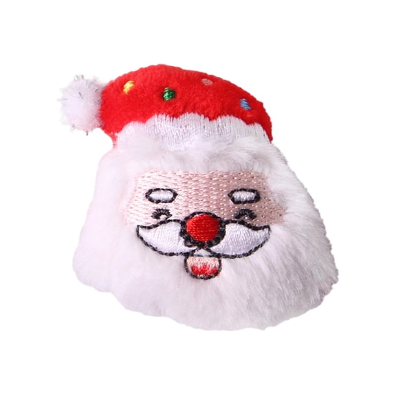 Christmas Cat Toy Soft Plush Featuring Embroidered Details, Interactive Cat Toys for Indoor Cats and Playful Kittens, Festive Christmas Gifts for Pet Lovers