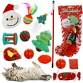 thumbnail image 1 of Christmas Cat Toys Interactive 12PCS Festive Kitten Variety Toys Cat Ball Toys, 1 of 9