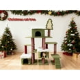 thumbnail image 1 of Christmas Cat Tree - Must Have Viral Product for Cats Spacious Freestanding Tree with Sisal Posts Gothic Coffin Bed & Festive Design, 1 of 7