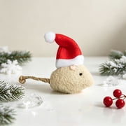 Christmas Catnip Mouse Toys for Cats, P Interactive Kitty Chew Toys, Soft Holiday Pet Play Accessories for Indoor Exercise, Entertainment and Daily Fun