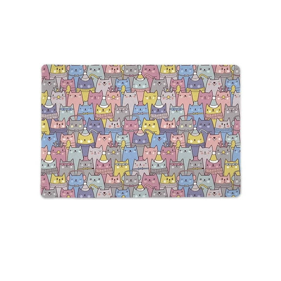 Christmas Cats Seamless Pattern. Mat Rectangle -Image by Shutterstock,