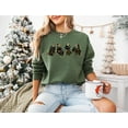 thumbnail image 1 of Christmas Cats Sweater Shirt | Cute Holiday Kitty Lights Graphic Sweatshirt, 1 of 7