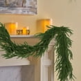 thumbnail image 1 of Christmas Cedar Wreath, Soft and Thick Pine Needles, Artificial Green Realistic Cedar Pine Needle Wreath, Suitable for Fireplaces, Indoor and Outdoor Holiday Parties, and Home Decorations, 1 of 7