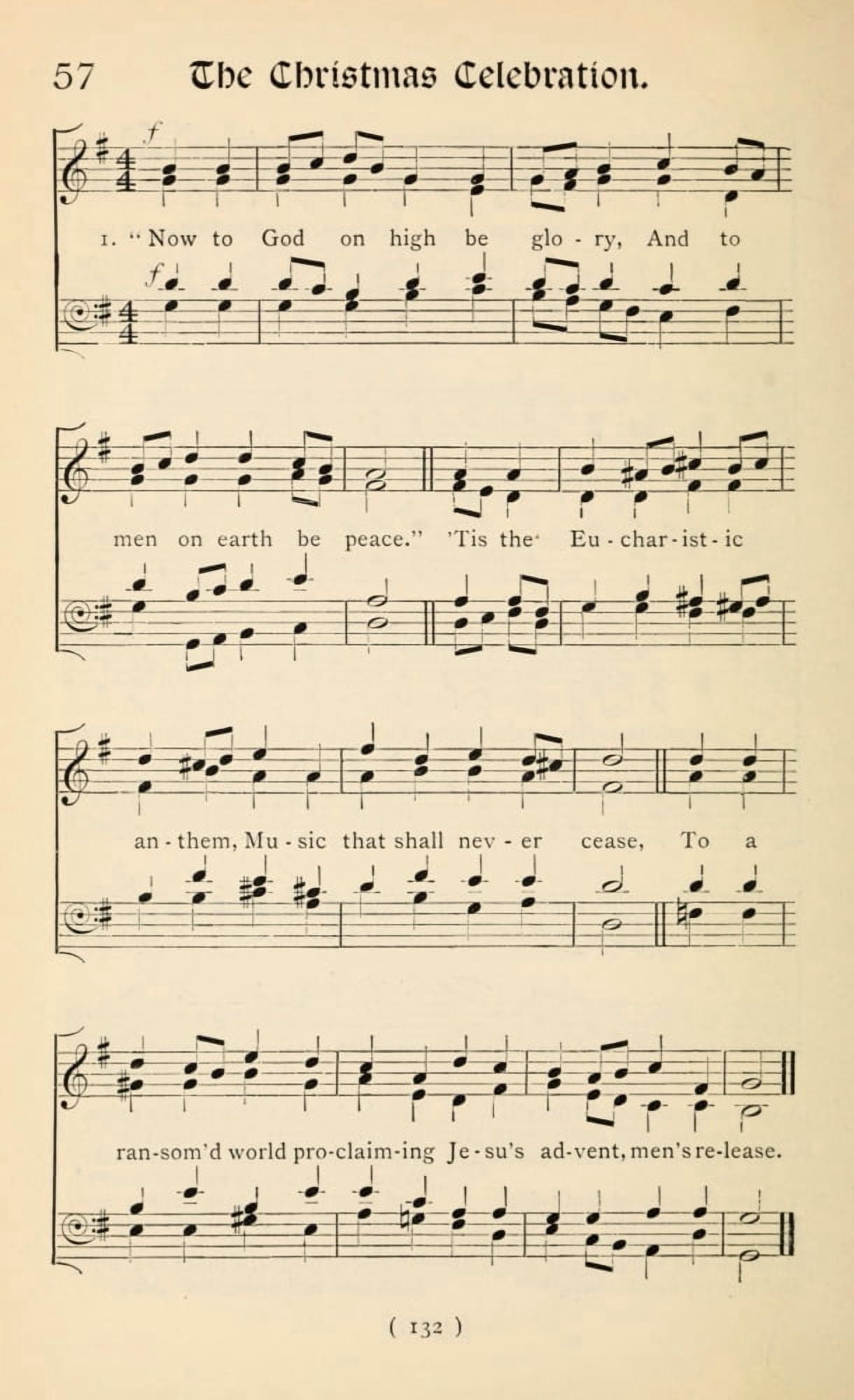 Christmas Celebration 1 Christmas Carols New & Old 1850 Canvas Art - (18 x 24)