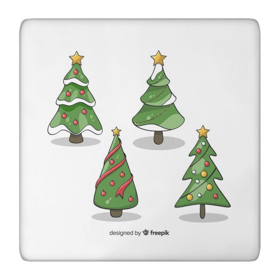 Christmas Celebration Table Cover 36x36 Inch Square, Stretch Spandex Fabric Lies Flat Immediately After Unfolding for Quick Setup