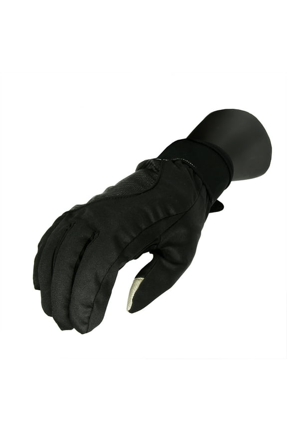 Men's Black Softshell Thinsulate Touchscreen Sport Gloves - Large