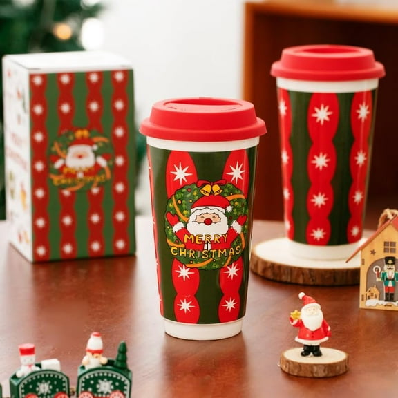 Christmas Ceramic Mug 580ml (20oz) - Extra Large Holiday Gift for Women, Mom, Office & Home Use, Cute Coffee Cup with Christmas Gift Box for Xmas Birthday