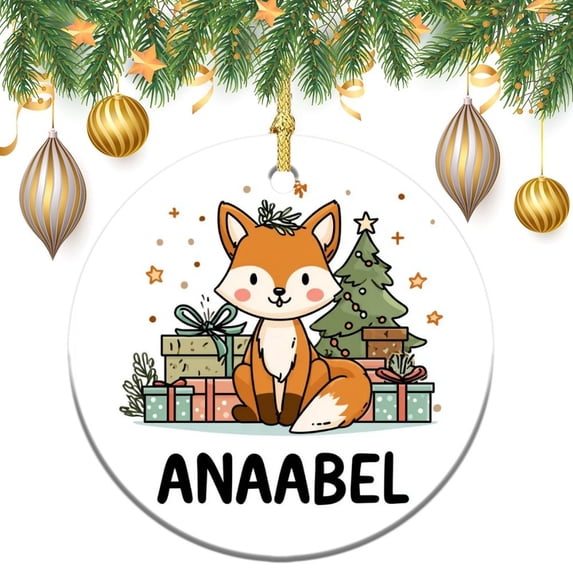 Christmas Ceramic Ornament Cute Beagle Illustration Christmas Bauble Cute Animal Pet Dog for Boys Girls Round Ceramic Christmas Decoration for Family Friend