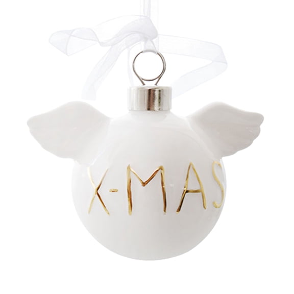 Christmas Ceramic Ornaments, Snowman Table Decor, Cute White Glaze Ceramic Christmas Scene Decoration Props for Home Desktop, Durable Small Size 8.5x7x5cm Festive Holiday Gift