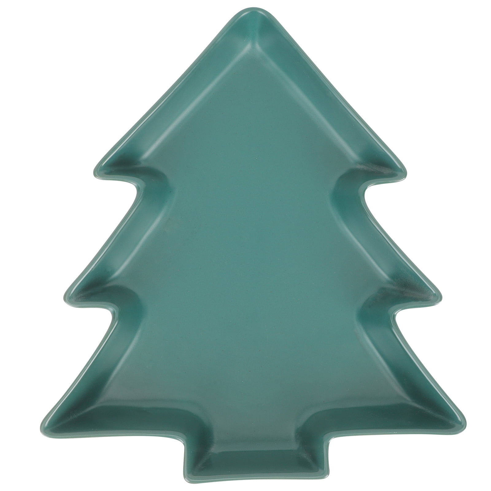 Christmas Ceramic Serving Dish Xmas Tree Snack Appetizer Tray