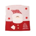 thumbnail image 1 of Christmas Chair Cover, 3D Santa Doll Fabric Slipcover for Dining Table and Stool Backrest, Stretch Washable Holiday Decor 18.5x20.5in, Festive Home Party Accessory, 1 of 5