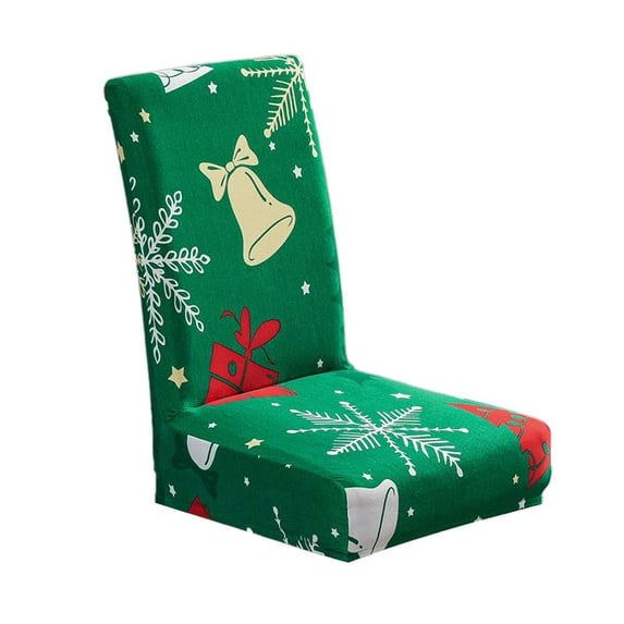 Christmas Chair Cover Elastic Stretchable Washable Protective Cover For Restaurant Ceremony Hotel Chairs Polyester Fiber With Digital Printing Pattern Fits Most Chairs Durable Decor Accent Seasonal