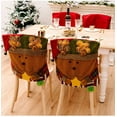 thumbnail image 1 of Christmas Chair Cover under $5! CQCYD Christmas Decoration Chair Cover, Stool Slipcover for Holiday Party, Santa Snowman Back Chair Covers Set, 1 of 4