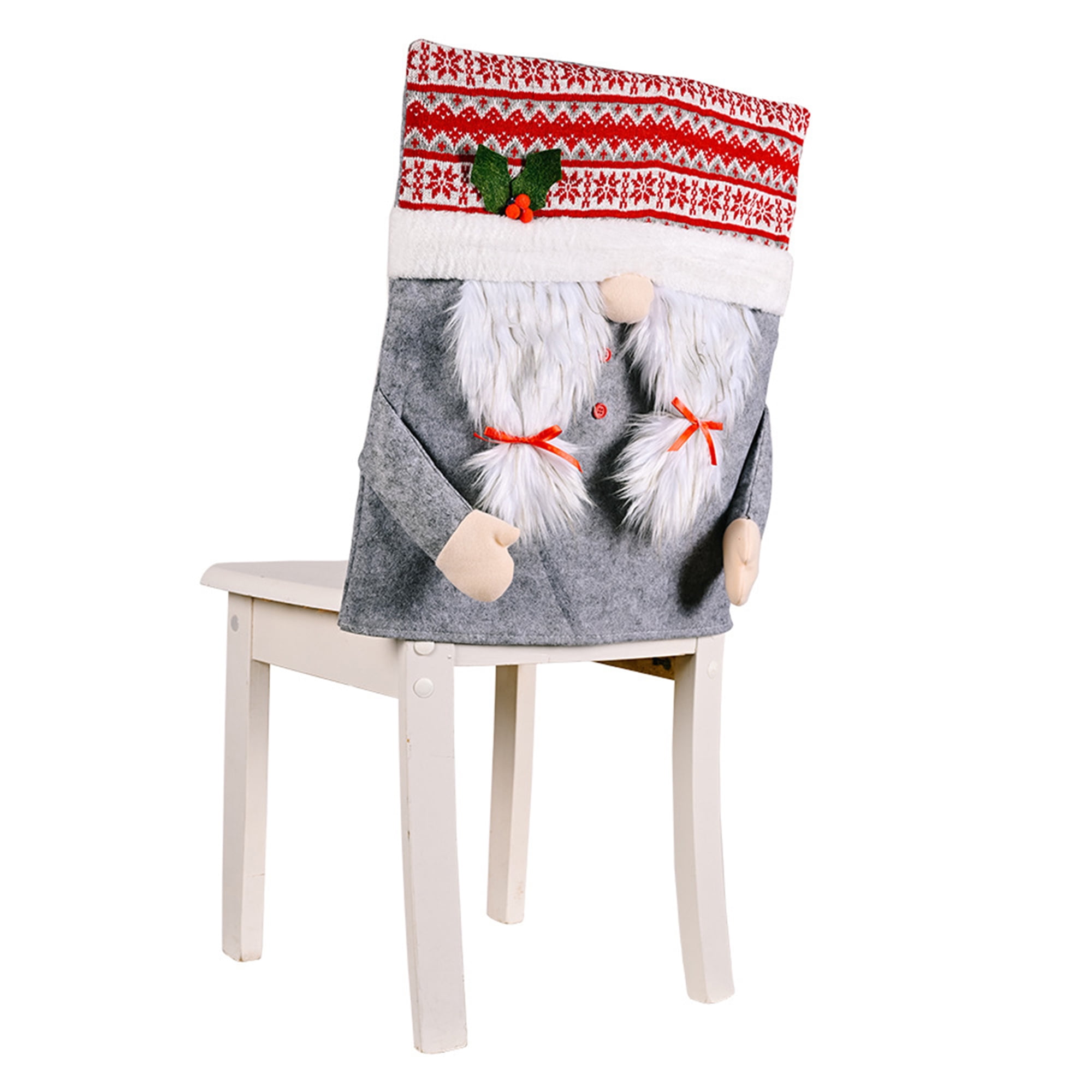 Christmas Chair Covers Cute Gnome Chair Back Covers Dining Chair Caps