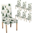thumbnail image 1 of Christmas Chair Covers for Dining Room Set of 6, Stretch Dining Chair Cover, Kitchen Christmas Tree Chair Slipcovers, Removable Covers for Holiday Decorations & Party, 1 of 5
