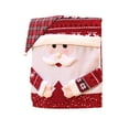 thumbnail image 1 of Christmas Chair Covers – Santa Hat Chair Back Covers for Dining Room, Washable Fabric Chair Slipcovers for Holiday Party, Restaurant, Office, Classroom Decorations, 1 of 5