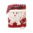 thumbnail image 1 of Christmas Chair Covers – Santa Hat Chair Back Covers for Dining Room, Washable Fabric Chair Slipcovers for Holiday Party, Restaurant, Office, Classroom Decorations, 1 of 5