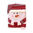 thumbnail image 1 of Christmas Chair Covers – Santa Hat Chair Back Covers for Dining Room, Washable Fabric Chair Slipcovers for Holiday Party, Restaurant, Office, Classroom Decorations, 1 of 5