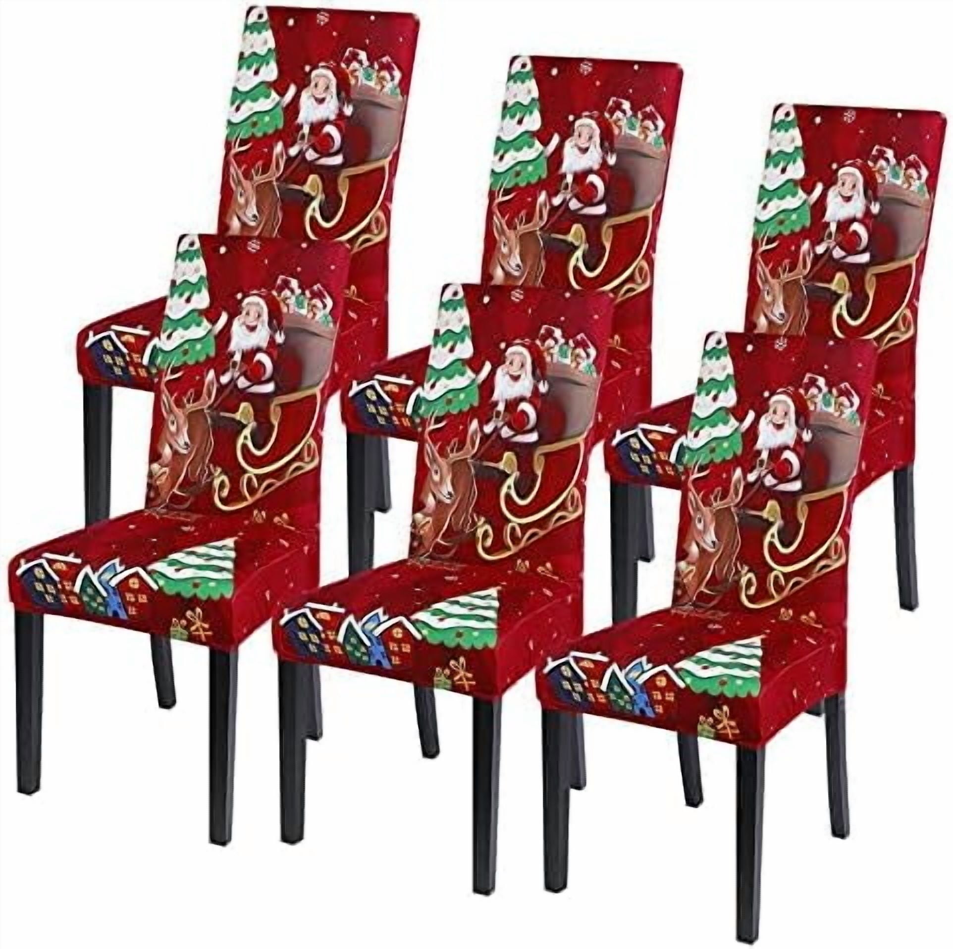 Christmas Chair Covers Set Of 6null