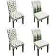 thumbnail image 1 of Christmas Chair Covers Set of 4, Xmas Tree Dining Chair Covers for Party Kitchen Removable Seat Cover for Chairs Christmas Decorations Indoor, 1 of 7