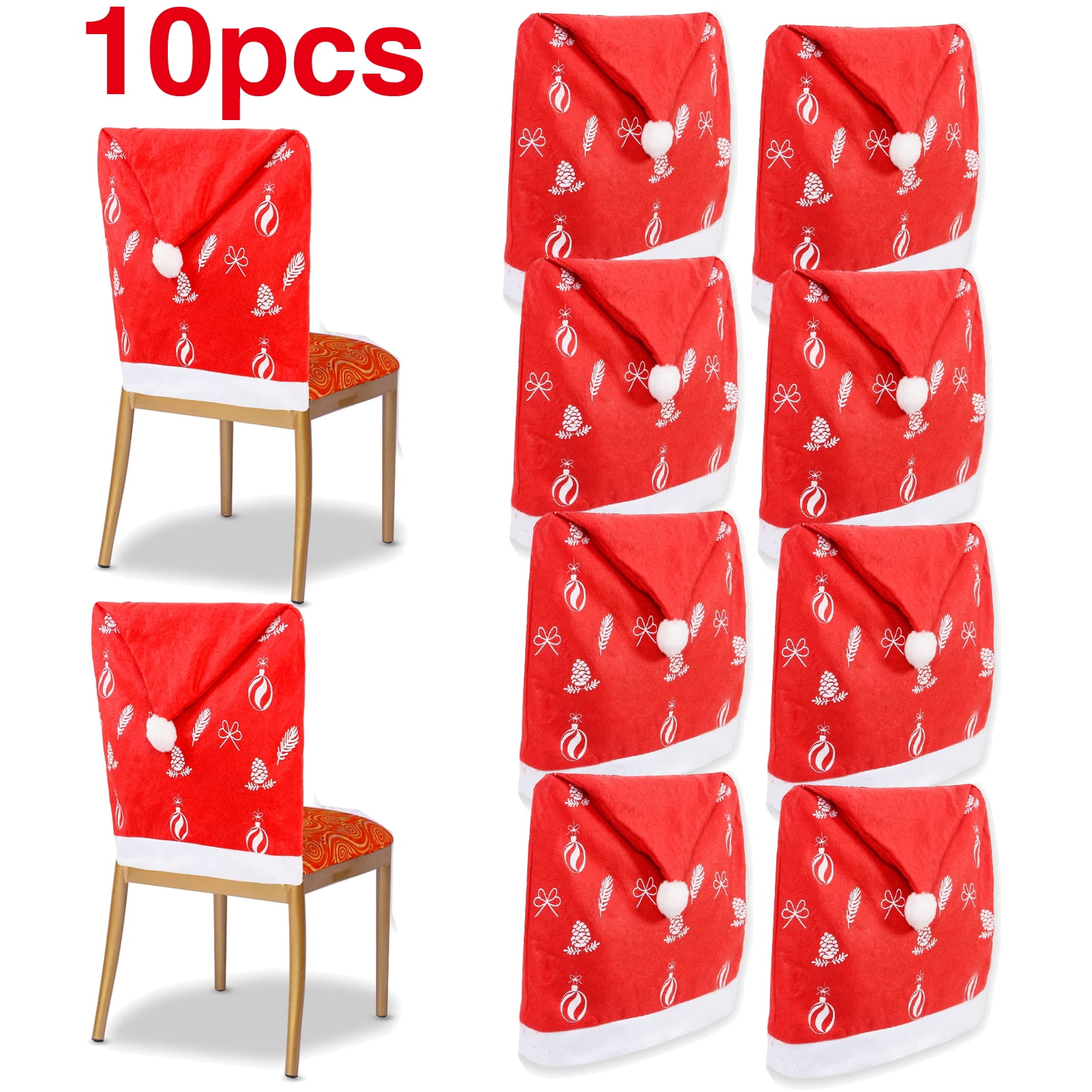 Christmas Chair Covers, The Upgrade Is Suitable for All Chairs, Set of