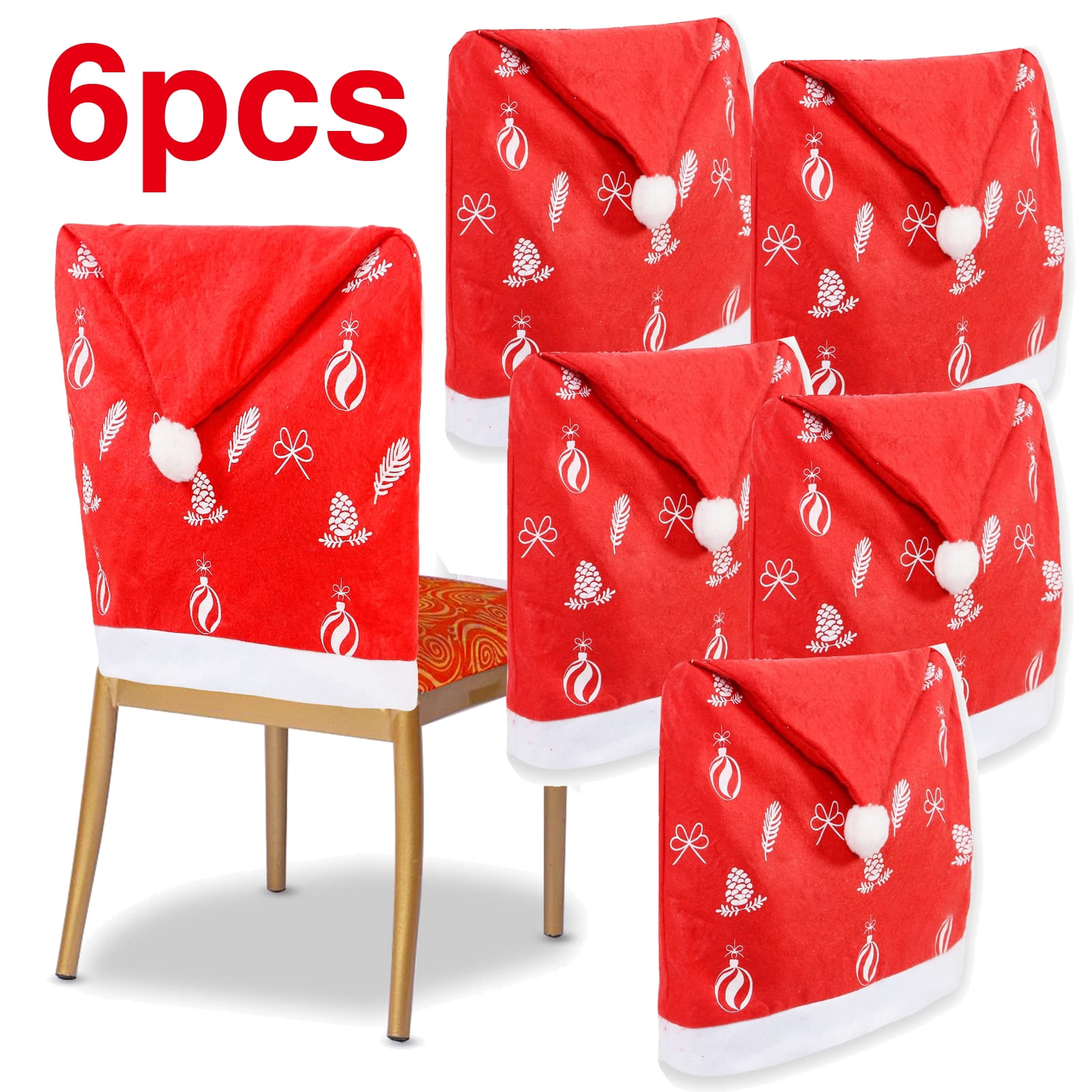 Christmas Chair Covers, The Upgrade Is Suitable for All Chairs, Set of