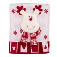 thumbnail image 1 of Christmas Chair Covers, Winter Santa Claus Snowman Elk Chair Back Protector Slipcovers Washable Red White Dining Seat for Home Hotel Kitchen Decor (Elk), 1 of 8