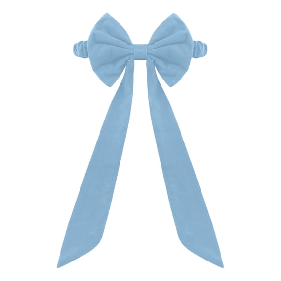 Christmas Chair Decoration, Christmas Bow Ornament Chair Bow Decorative Sashes Include Red Ribbons Pine Sashes for Christmas Events Banquet Home Decoration (Baby Blue)