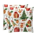 thumbnail image 1 of Christmas Chair Pillow Covers Set of 2 Throw Pillow Decorative Pillows Velvet with Unique Patterns for Various Occasions - Available in 16x16, 18x18, and 20x20 Inches, 1 of 6