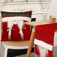 thumbnail image 1 of Christmas Chair Pillow - Red Doll Decor with Polyester Fleece for Sofa/Shelf (17.7in Square), 1 of 7