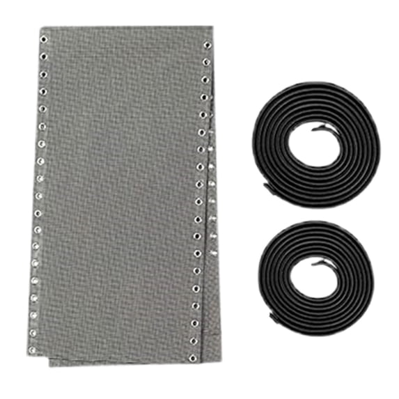 Christmas Chair Replacement Fabric, Cloth Outdoor Chair Repair Kit, Chair Replacement Fabric & Bungee Rope Kit, Anti-Sag Mesh Sling Repair for Outdoor Patio Beach Chair, Grey Color, Grey 1